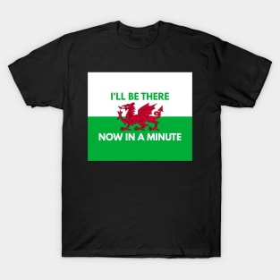 I'll Be There Now In A Minute T-Shirt